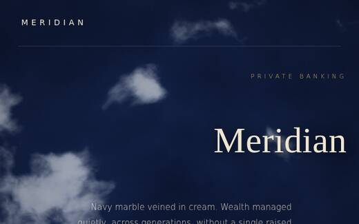 Meridian design direction
